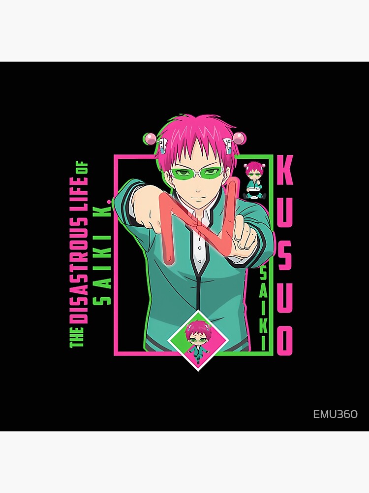 The Disastrous Life Of Saiki K Saiki Kusuo Throw Pillow - Image 2