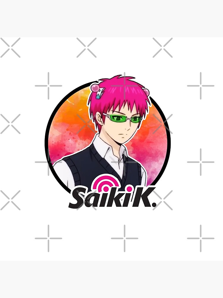 Saiki K With Logo Throw Pillow - Image 2