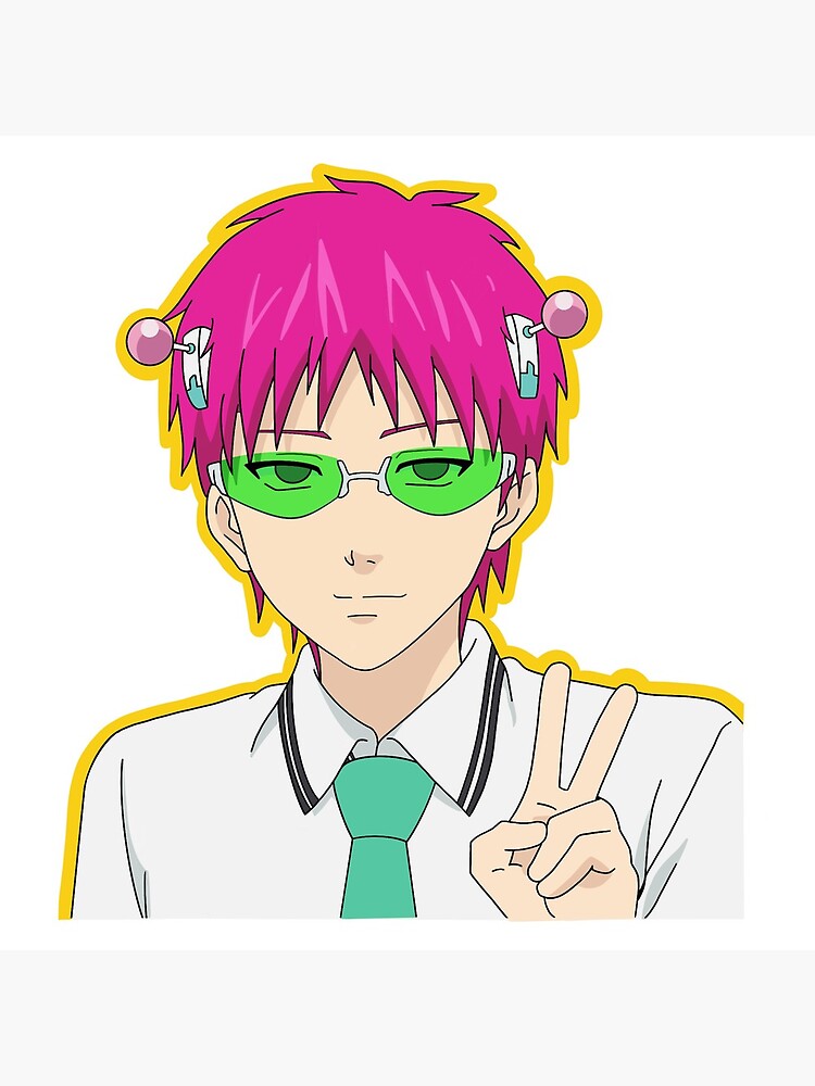 Saiki K Say Hi Throw Pillow - Image 2