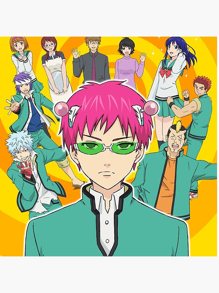 The Disastrous Life Of Saiki K Poster Designs Throw Pillow - Image 2