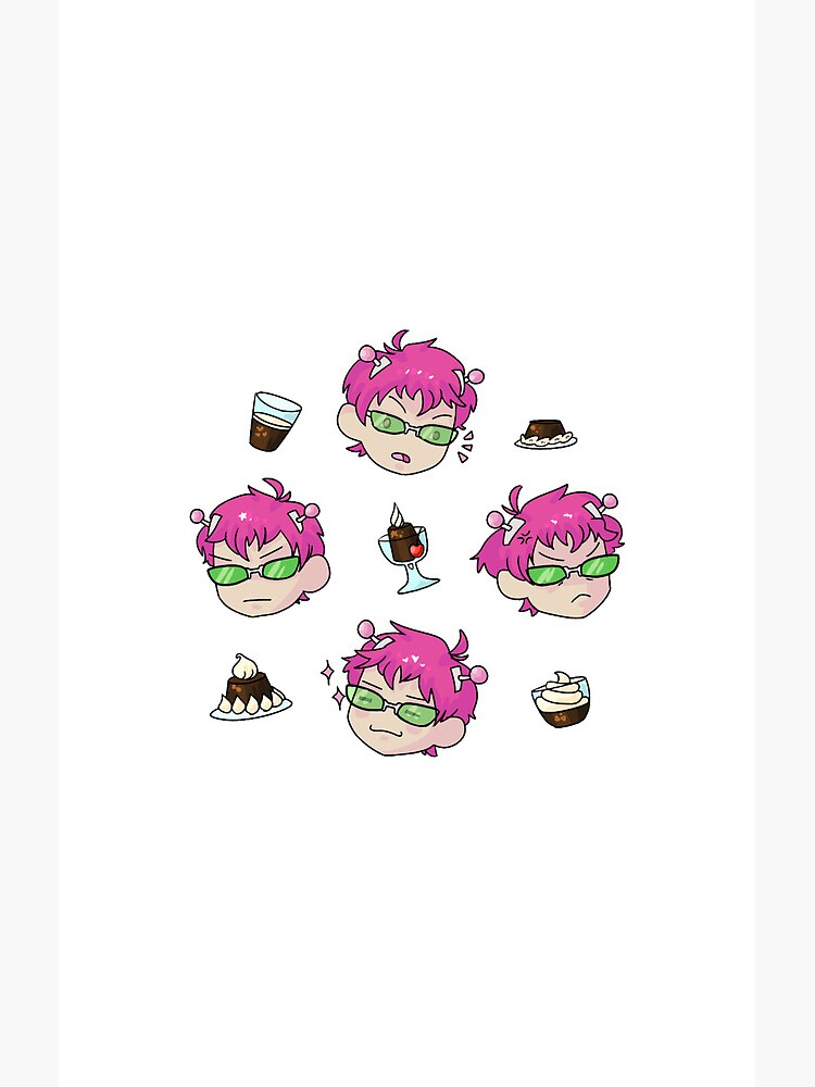 Saiki K Sticker Shower Curtain - Image 2