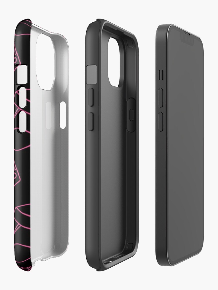 Saiki Black And Pink Pattern Iphone Case - Image 2
