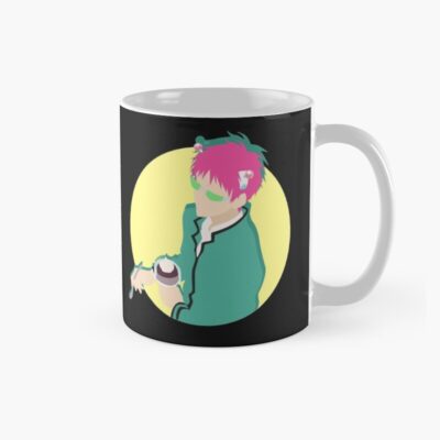 Saiki K Black Mug