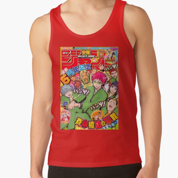 Kusuo Saiki K Retro Magazine Cover Tank Top - Image 4
