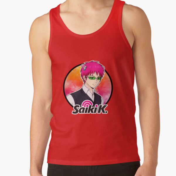 Saiki Kusuo With Logo Tank Top - Image 4
