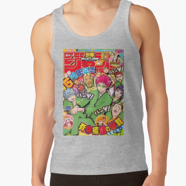 Kusuo Saiki K Retro Magazine Cover Tank Top - Image 3
