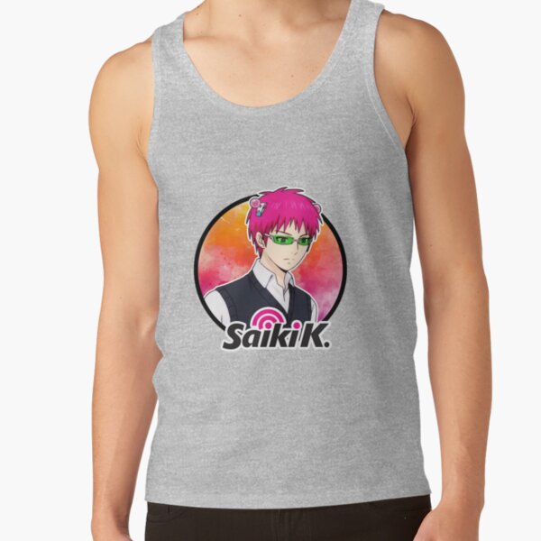 Saiki Kusuo With Logo Tank Top - Image 3