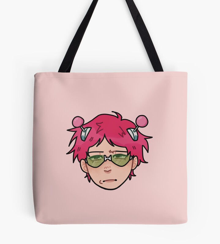 Saiki K Annoyed Face Tote Bag