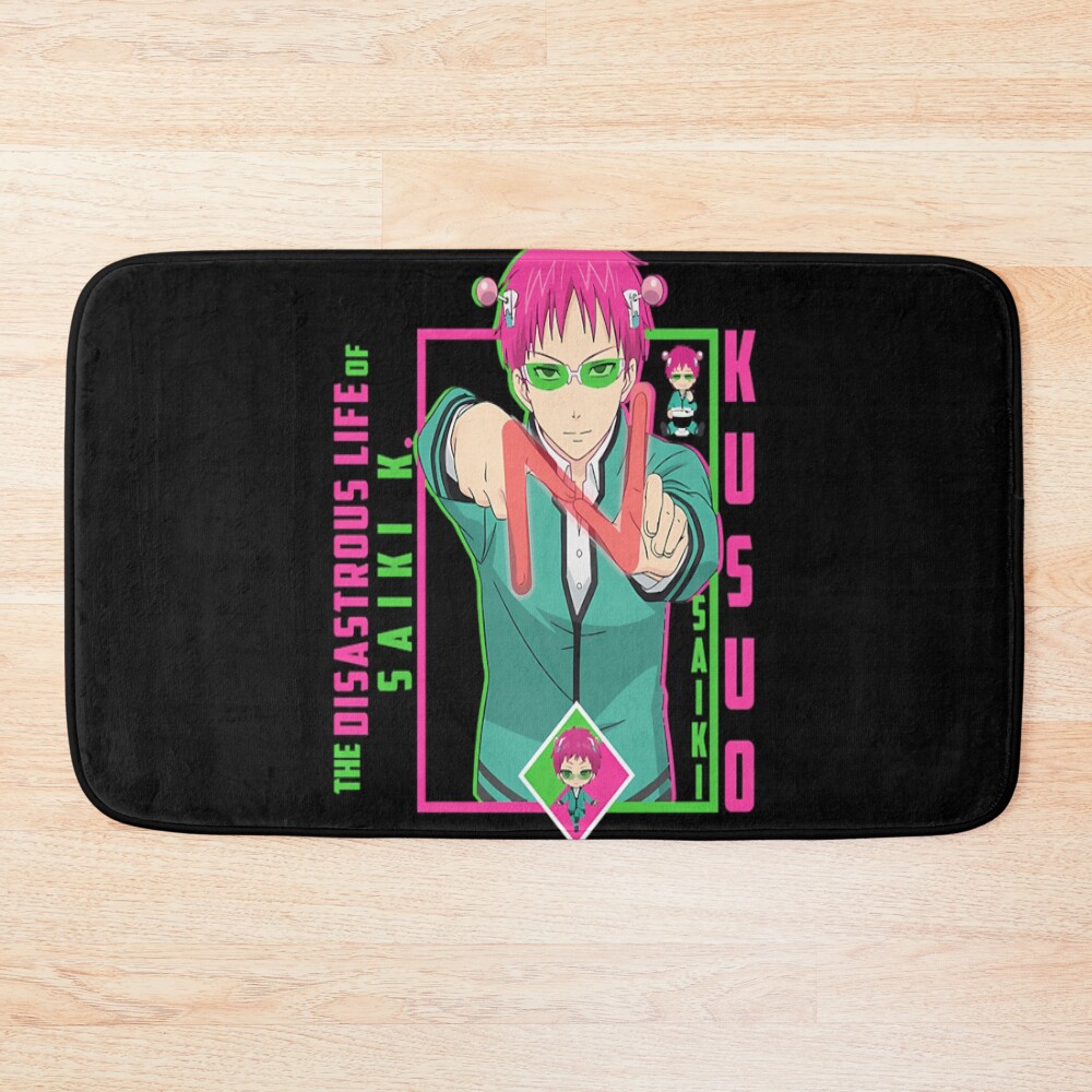 The Disastrous Life Of Saiki K Saiki Kusuo Bath Mat