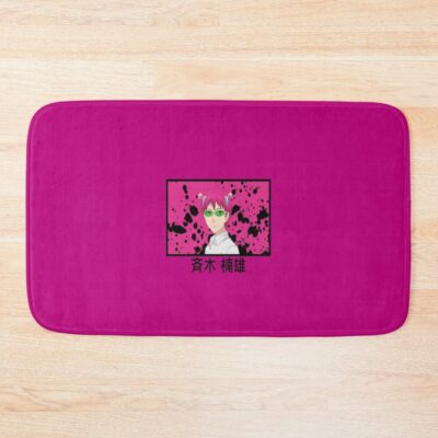 Saiki K Pink Design Bath Mat