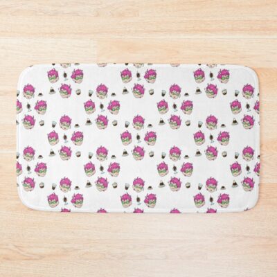 Saiki K Hot Sticker Bath Mat