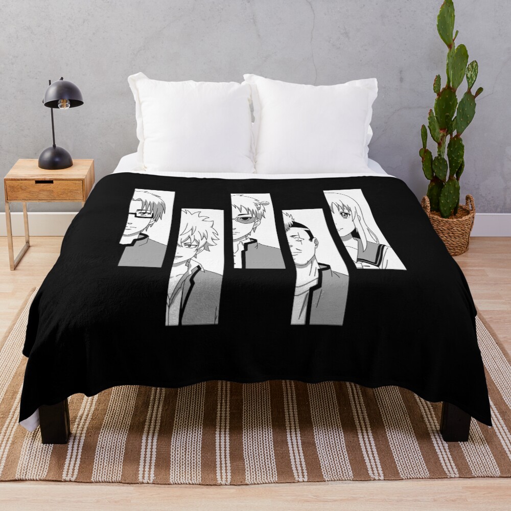 Saiki K Squad Throw Blanket