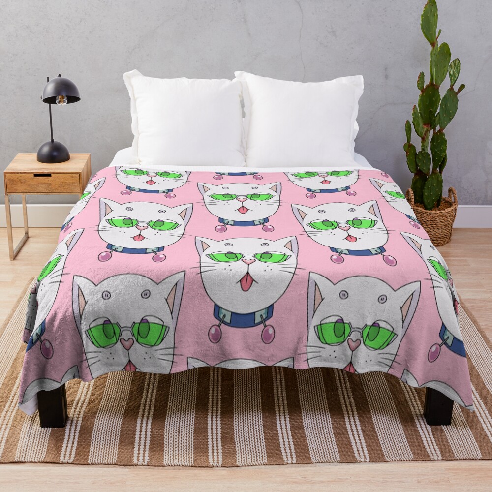 Saiki K Cute Cat Throw Blanket