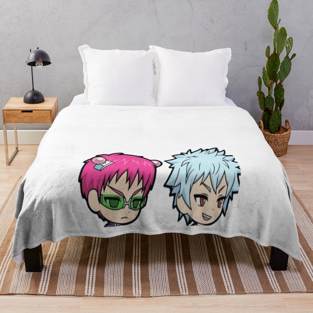 Saiki K And Kaido Peekers Throw Blanket