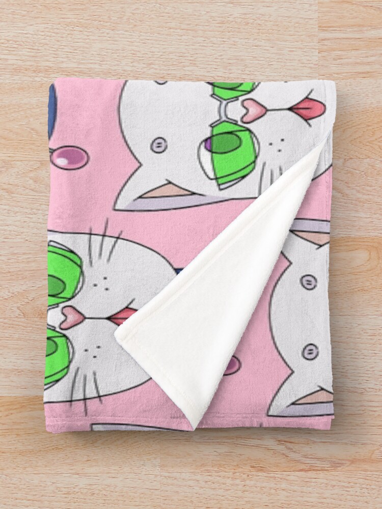 Saiki K Cute Cat Throw Blanket - Image 2