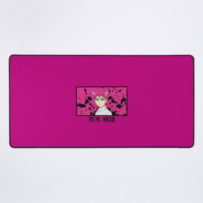 Saiki K Pink Design Mouse Pad