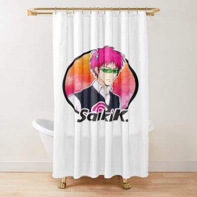 Saiki K With Logo Shower Curtain
