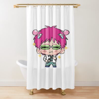 Saiki Kusuo Cute Shower Curtain