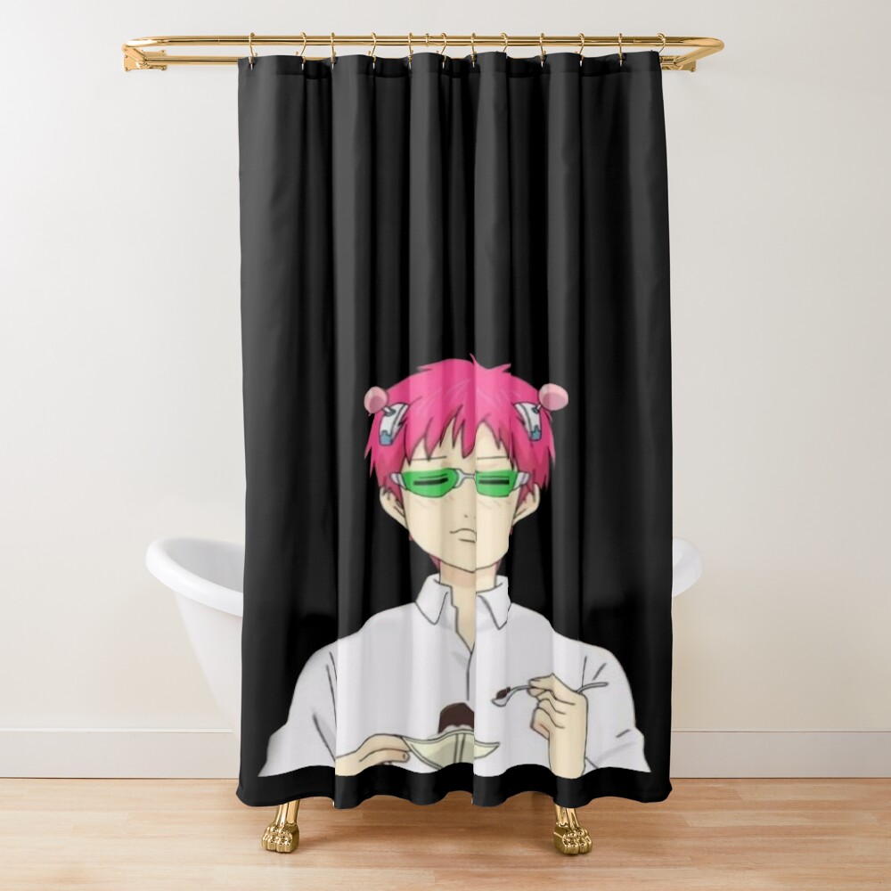 Kusuo And His Coffee Jelly Shower Curtain
