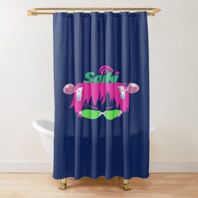Saiki Kusuo Design Shower Curtain
