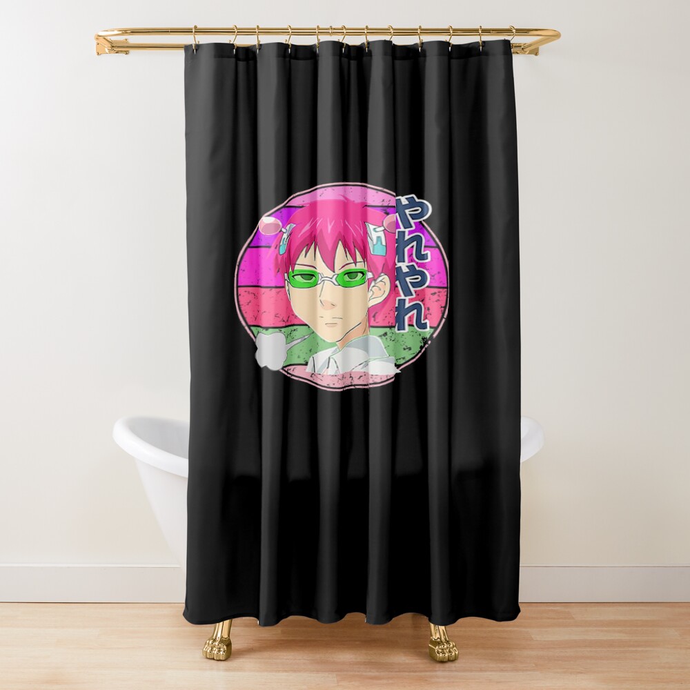 Saiki K Vintage Shower Curtain