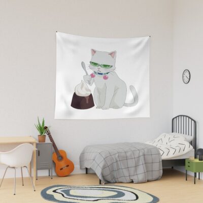Cat Saiki Feat Coffee Jelly Tapestry
