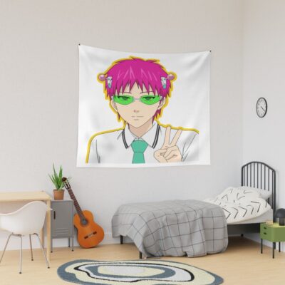 Saiki K Say Hi Tapestry