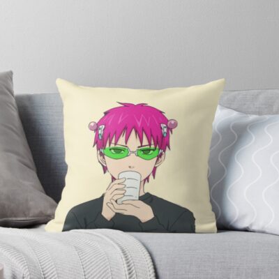 Saiki With Some Tea Throw Pillow