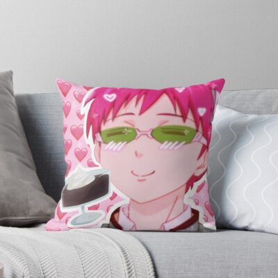 Aesthetic Saiki K Throw Pillow