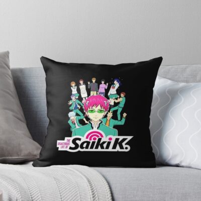 Saiki K Magnet Throw Pillow